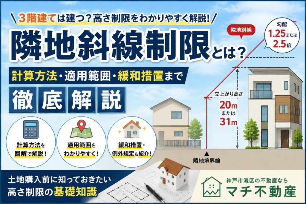 隣地斜線制限とは？計算方法・適用範囲・緩和措置まで徹底解説