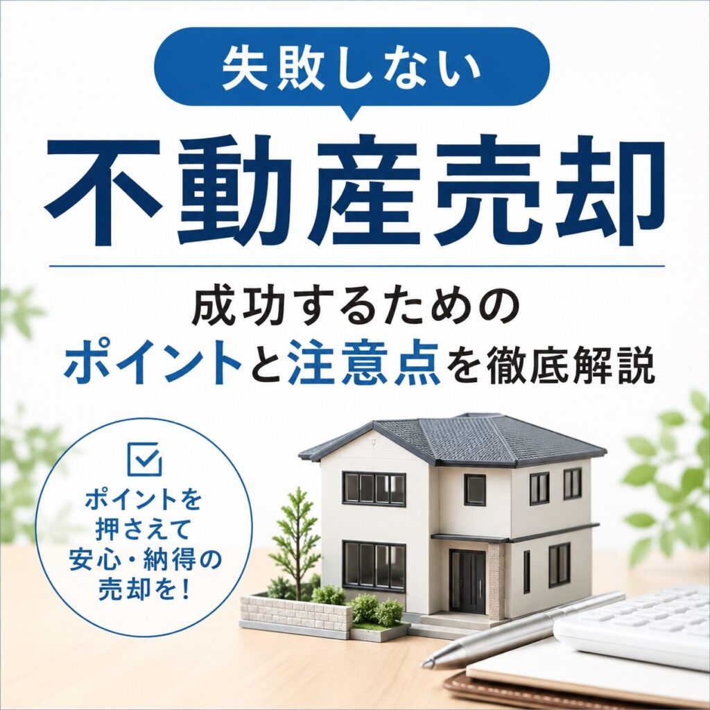 失敗しない不動産売却｜成功するためのポイントと注意点を徹底解説